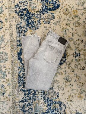 Express Men's Light Gray Skinny Jeans